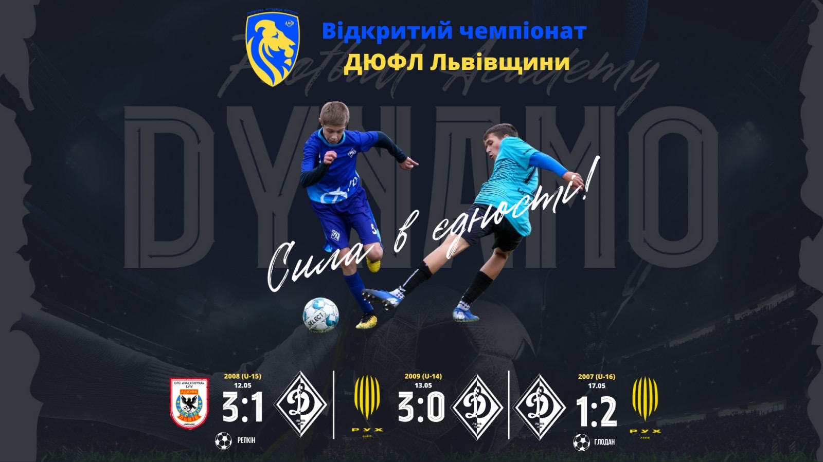 "Відкритий чемпіонат ДЮФЛ": повчальні матчі для "Динамо" (Львів)
